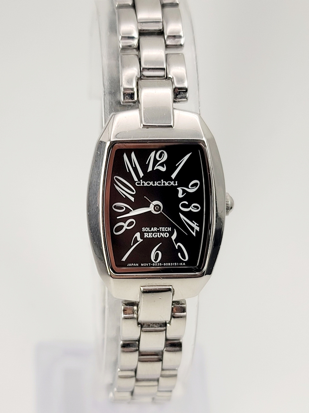 Citizen Reguno ChouChou Solar-Tech Ladies Watch Black Dial Tonneau 8035-H093151